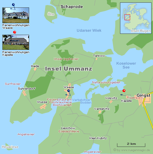 Detailkarte Insel Ummanz und Umfeld 